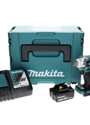 Makita DTW 300 RT1J Atornillador de impacto inalámbrico 18 V 330 Nm 1/2" sin escobillas + 1x batería 5,0 Ah + cargador + Makpac