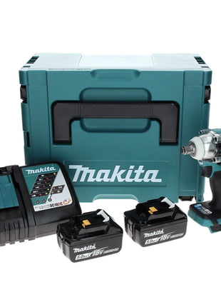 Makita DTW300RTJ Visseuse à percussion sans fil, sans balai, 1/2", 18V, 330 Nm + 2x Batteries 5,0 Ah + 1x Chargeur + 1x Makpac