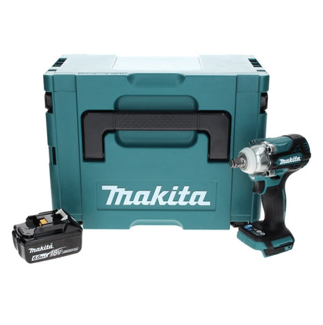 Makita DTW 300 G1J Avvitatore ad impulsi a batteria 18V 330Nm 1/2" Brushless + 1x Batteria 6,0 Ah + Valigetta Makpac - senza caricabatterie