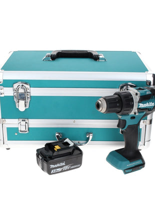 Makita DDF 484 F1TX perceuse-visseuse sans fil 18 V 54 Nm sans balais + 1x batterie 3,0 Ah + jeu de 70 forets + coffret en aluminium TX - sans chargeur