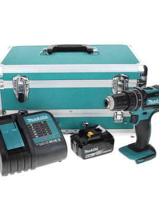 Makita DHP 482 SG1TX Akku Schlagbohrschrauber 18 V 62 Nm + 1x Akku 6,0 Ah + Ladegerät + 70 tlg. Bit Bohrer Set + TX Alu Koffer