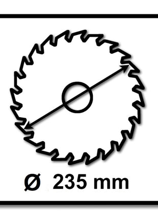 Hoja de sierra Makita CCM23524G SPECIALIZED EFFICUT 235 x 30 x 1,5 mm 2 piezas (2x E-01915) 24 dientes para madera