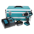 Makita DDF 484 SF1TX Akku Bohrschrauber 18 V 54 Nm Brushless + 1x Akku 3,0 Ah + Ladegerät + 70 tlg. Bit Bohrer Set + TX Alu Koffer