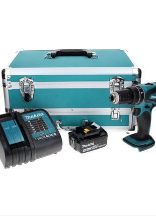 Makita DHP 456 SF1TX Akku Schlagbohrschrauber 18 V 50 Nm + 1x Akku 3,0 Ah + Ladegerät + 70 tlg. Bit Bohrer Set + TX Alu Koffer