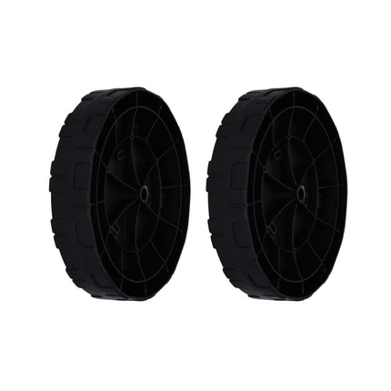 Makita DA00000330 2x Ersatzrad hinten + Makita DA00000328 2x Ersatzrad vorne für DLM 380 Akku Rasenmäher