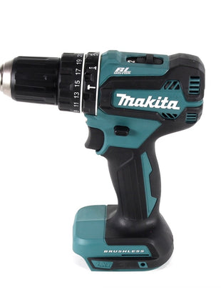 Makita DHP 485 F1TX perceuse à percussion sans fil 18 V 50 Nm sans balais + 1x batterie 3,0 Ah + jeu de 70 forets + coffret en aluminium TX - sans chargeur