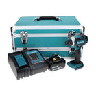 Makita DTD 152 SF1TX Visseuse à chocs sans fil 18 V 165 Nm + 1x Batterie 3,0 Ah + Chargeur + jeu de forets 70 pièces + Mallette en aluminium TX