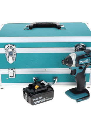 Makita DTD 152 G1TX Visseuse à chocs sans fil 18 V 165 Nm + 1x Batterie 6,0 Ah + Jeu de mèches 70 pièces + Mallette TX - sans chargeur