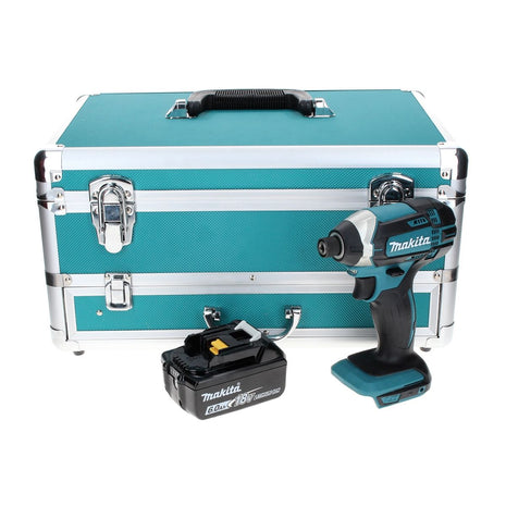 Makita DTD 152 G1TX Visseuse à chocs sans fil 18 V 165 Nm + 1x Batterie 6,0 Ah + Jeu de mèches 70 pièces + Mallette TX - sans chargeur