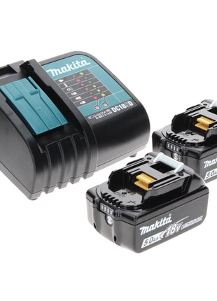 Makita DTW 285 STTX llave de impacto a batería 18 V 280 Nm 1/2" sin escobillas + 2x baterías 5,0 Ah + cargador + juego de brocas de 70 piezas + maletín de aluminio TX