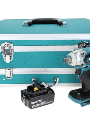 Makita DTW 285 G1TX Visseuse à chocs sans fil 18 V 280 Nm 1/2" Brushless + 1x Batterie 6,0 Ah + Jeu de mèches 70 pièces + Mallette TX - sans chargeur