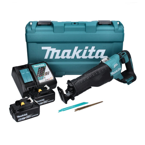 Makita DJR 187 RGK Akku Reciprosäge 18 V Brushless + 2x Akku 6,0 Ah + Ladegerät + Koffer - Toolbrothers