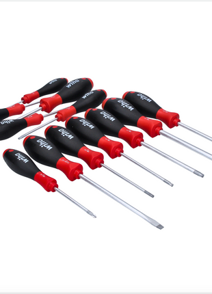 Wiha 302HK12 Schraubendreher Set Schraubenzieher SoftFinish 12 tlg.  - Schlitz, Phillips, Pozidriv, Torx ( 41002 )