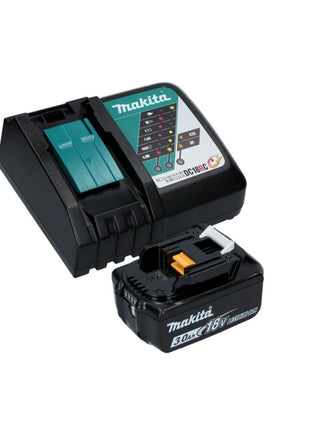 Amoladora angular a batería Makita DGA 506 RF1J 18 V 125 mm sin escobillas + 1x batería 3,0 Ah + cargador + Makpac