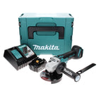 Makita DGA 506 RM1J Akku Winkelschleifer 18 V 125 mm Brushless + 1x Akku 4,0 Ah + Ladegerät + Makpac