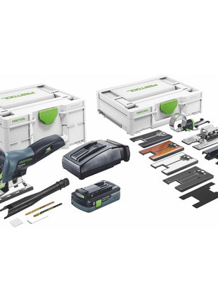 Festool CARVEX PSC 420 HPC 4,0 EBI-Set Akku Pendelstichsäge 18 V 120 mm ( 576523 ) Brushless + 1x Akku 4,0 Ah + Ladegerät + systainer + Zubehör - Toolbrothers