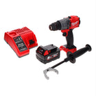 Milwaukee M18 ONEPD2-501C Akku Schlagbohrschrauber 18 V 135 Nm Brushless One Key Bluetooth + 1x Akku 5,0 Ah + Ladegerät