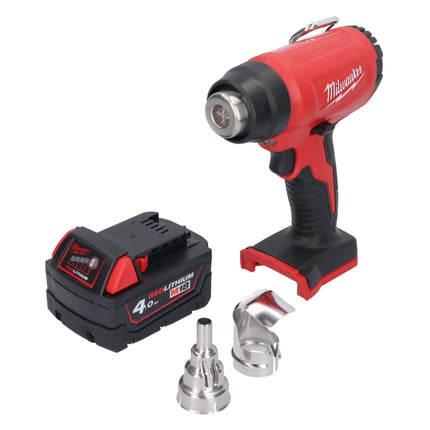 Milwaukee M18 BHG-401 Akku Heißluftgebläse 18 V 470 °C + 1x Akku 4,0 Ah - ohne Ladegerät