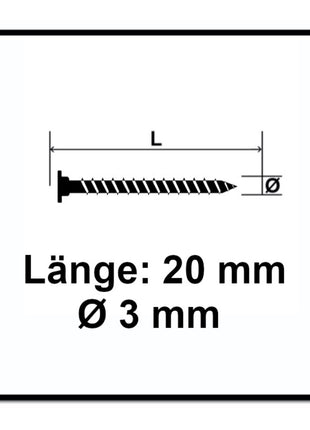 SPAX Vis à tête plate pour la fixation de panneaux arrière 3,0 x 20mm - Filetage total - T-STAR Plus - Torx T10 - Wirox 4Cut pour panneaux arrière sans lentille 300 pcs. (0151010300203)