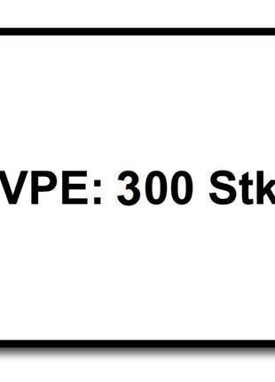 SPAX Vis à tête plate sans lentile 4,0 x 20 mm - Tête plate - Filetage total - Torx T-STAR Plus T20 - Wirox 4Cut, 300 pcs. (0151010400203)