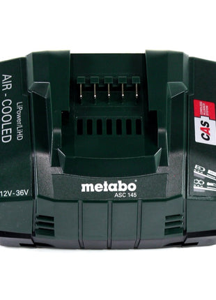 Kit de base Metabo 18 V 2x batterie 10,0 Ah LIHD + chargeur ASC 145 système CAS