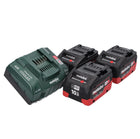 Metabo 18 V Basis Set 3x Akku 10,0 Ah LIHD + ASC 145 Ladegerät CAS System - Toolbrothers