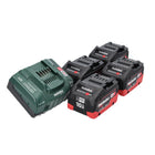 Metabo 18 V Basis Set 4x Akku 10,0 Ah LIHD + ASC 145 Ladegerät CAS System - Toolbrothers