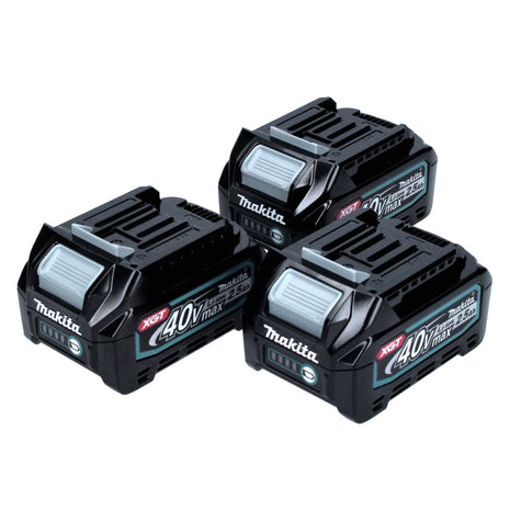 Makita BL 4025 Set de batteries 40 V 2,5 Ah XGT Li-Ion Indice de protection IP64 avec affichage LED (3x 191B36-3)