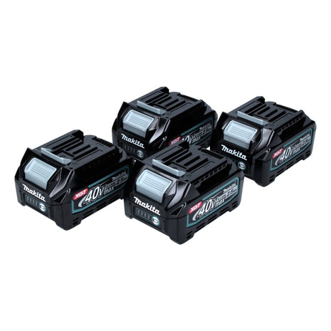 Makita BL 4025 Set de batteries 2,5 Ah 40 V XGT Li-Ion Indice de protection IP64 avec affichage LED (4x 191B36-3)