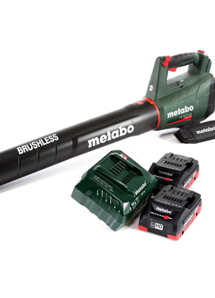 Metabo LB 18 LTX BL Souffleur de feuilles sans fil 18 V brushless + 2x Batteries 4,0 Ah + Chargeur