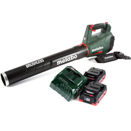 Metabo LB 18 LTX BL Akku Laubbläser 18 V Brushless + 2x Akku 4,0 Ah + Ladegerät