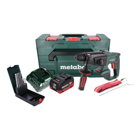 Metabo KHA 18 LTX Perforateur sans fil 18 V 2,2 J SDS Plus + 1x Batterie 10,0 Ah + Chargeur + Coffret metaBOX