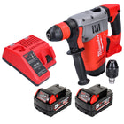 Martillo combinado a batería Milwaukee M18 CHPX-502 18 V 4.0 J SDS Plus Brushless + 2x baterías 5.0 Ah + cargador