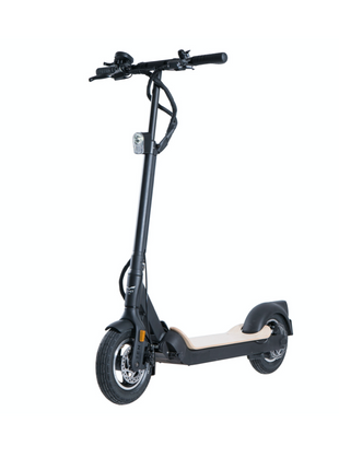 EGRET TEN V4 36 V E-Scooter Elektro Roller 350 Watt Motor ( 95806-B ) 20 km/h bis zu 30 km Reichweite 10 Zoll schwarz/holz Straßenzulassung mit ABE