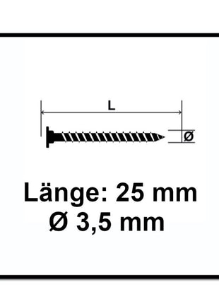 SPAX Vis à tête plate pour la fixation de panneaux arrière 3,5 x 25mm - Filetage total - T-STAR Plus - Torx T20 - Wirox -  4Cut pour panneaux arrière sans lentille 1500 pcs. (5x 01510350253)