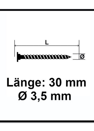 SPAX Flachrückwandkopf Schraube 3,5 x 30 mm 1500 Stk. ( 5x 0151010350303 ) Torx T-STAR Plus T20 für Rückwände ohne Linse Vollgewinde Wirox 4Cut