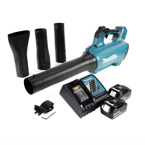 Makita DUB 184 RF Akku Gebläse 18 V Brushless + 2x Akku 3,0 Ah + Ladegerät