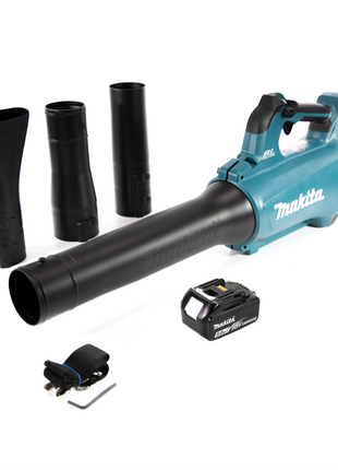 Soplador de batería Makita DUB 184 T1 18 V sin escobillas + 1x batería 5,0 Ah - sin cargador