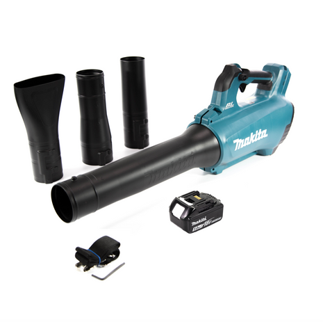 Soffiatore a batteria Makita DUB 184 T1 18 V brushless + 1x batteria 5,0 Ah - senza caricabatterie