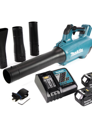 Makita DUB 184 RG Akku Gebläse 18 V Brushless + 2x Akku 6,0 Ah + Ladegerät