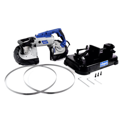 Scheppach MBS 1100 Metall Bandsäge 1100 W  127 / 80 mm ( 5901507901 ) + Sägetisch + 2x Sägeband M42