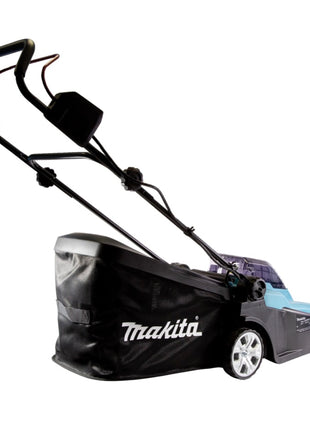 Cortacésped a batería Makita DLM 432 PM2 36 V (2x 18 V) 43 cm sin escobillas + 2x batería 4,0 Ah + cargador doble