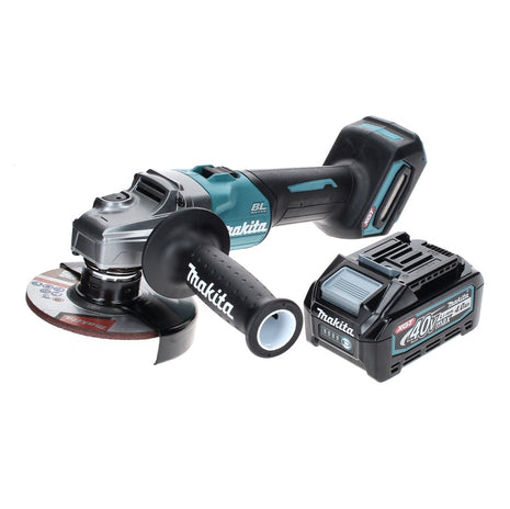 Amoladora angular a batería Makita GA 005 GM1 40 V máx. 125 mm sin escobillas XGT + 1x batería 4,0 Ah - sin cargador