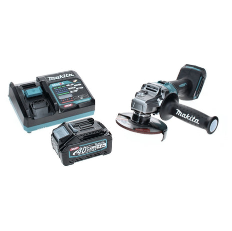 Makita GA 005 GM1 Smerigliatrice angolare a batteria 40 V max. 125 mm Brushless XGT + 1x batteria ricaricabile 4,0 Ah + caricabatterie