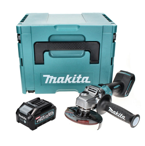 Makita GA 005 GM101 Akku Winkelschleifer 40 V max. 125 mm Brushless  XGT + 1x Akku 4,0 Ah + Makpac - ohne Ladegerät