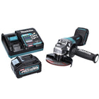 Makita GA 013 GM1 Akku Winkelschleifer 40 V max. 125 mm Brushless  XGT + 1x Akku 4,0 Ah + Ladegerät
