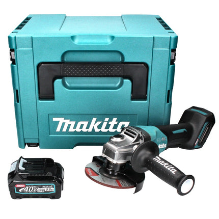Makita GA 013 GD101 Akku Winkelschleifer 40 V max. 125 mm Brushless  XGT + 1x Akku 2,5 Ah + Makpac - ohne Ladegerät