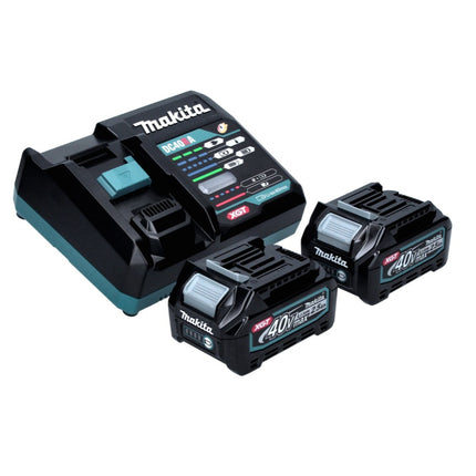 Makita GA 013 GD201 Akku Winkelschleifer 40 V max. 125 mm Brushless  XGT + 2x Akku 2,5 Ah + Ladegerät + Makpac