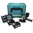 Makita GA 013 GM201 Akku Winkelschleifer 40 V max. 125 mm Brushless  XGT + 2x Akku 4,0 Ah + Ladegerät + Makpac