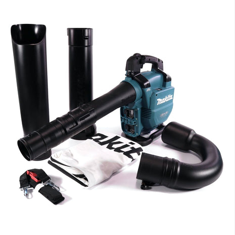 Makita DUB 363 ZV Soffiatore / aspirafoglie a batteria 36 V ( 2x 18 V ) Brushless + set di aspirazione - senza batteria, senza caricabatteria